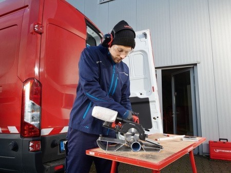 Аккумуляторный труборез PIPECUT mini, применение Аккумуляторный труборез PIPECUT mini, применение