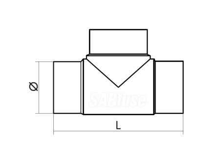ТРОЙНИК ЛИТОЙ ДЛИННЫЙ 90° TEE PE100 PN16 D25 ТРОЙНИК ЛИТОЙ ДЛИННЫЙ 90° TEE PE100 PN16 D25